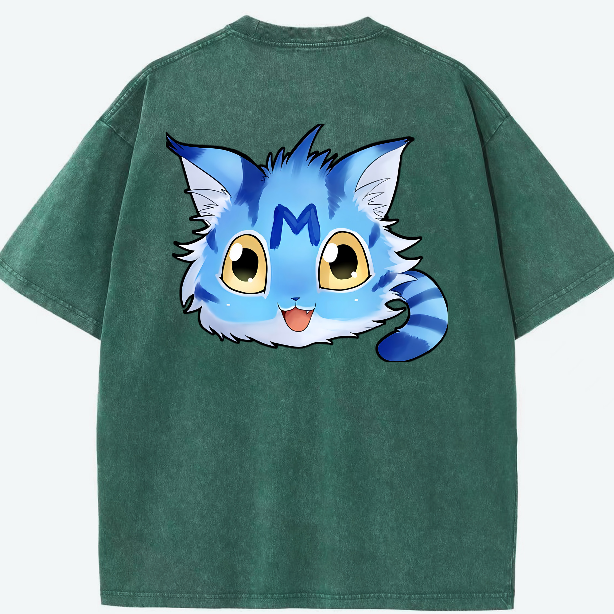 （画像用） Digimon デジタルモンスター/デジモン 綿100% ヴィンテージ風 半袖Tシャツ（背面プリント）